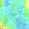 Kristianstad topographic map, elevation, terrain