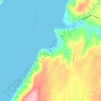 Holly topographic map, elevation, terrain