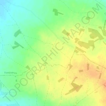 El Reventado topographic map, elevation, terrain
