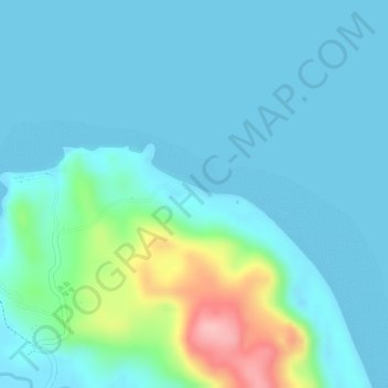 Pozo Robo topographic map, elevation, terrain