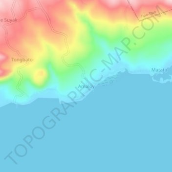 Amaloy topographic map, elevation, terrain