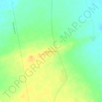 Gargada topographic map, elevation, terrain