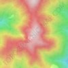 Pattinson Peak topographic map, elevation, terrain