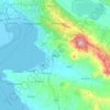 Thermi topographic map, elevation, terrain