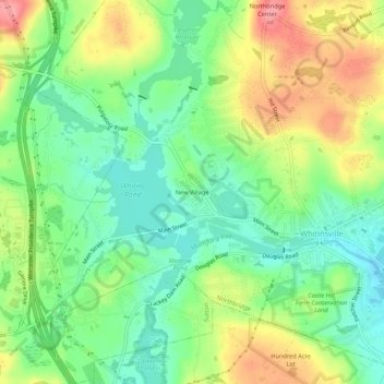 New Village topographic map, elevation, terrain