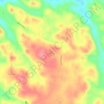 Victory Peak topographic map, elevation, terrain