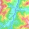 Pontenova topographic map, elevation, terrain