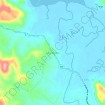 Matalaba topographic map, elevation, terrain