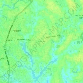 Rajason topographic map, elevation, terrain