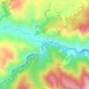 Drake topographic map, elevation, terrain