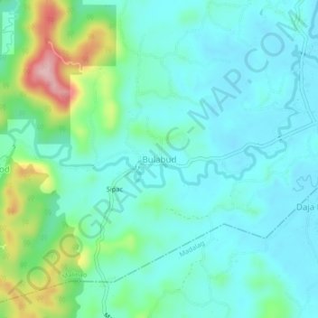 Bulabud topographic map, elevation, terrain