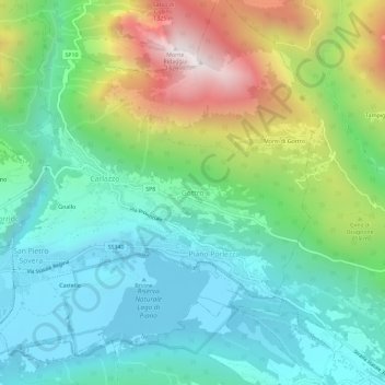 Gottro topographic map, elevation, terrain