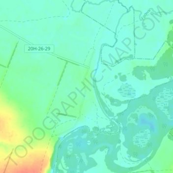 Еланка topographic map, elevation, terrain