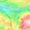Yahchouch topographic map, elevation, terrain