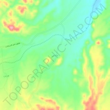 Mashin topographic map, elevation, terrain