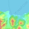 Cala Iris topographic map, elevation, terrain