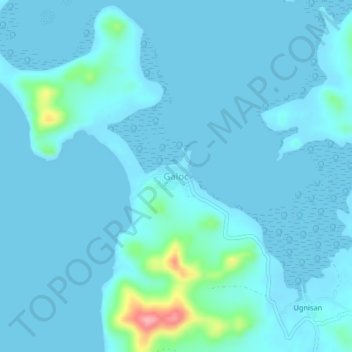 Galoc topographic map, elevation, terrain