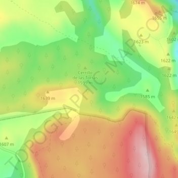El Conillo topographic map, elevation, terrain