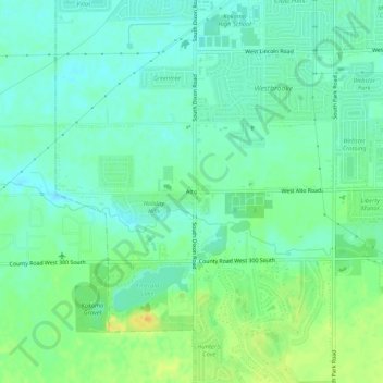 Alto topographic map, elevation, terrain