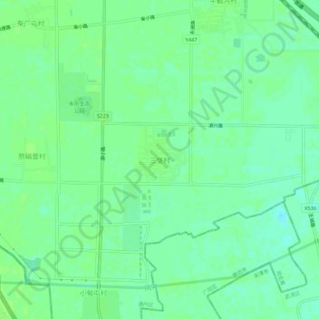 Sanfa topographic map, elevation, terrain