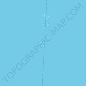 Vermilion Bay topographic map, elevation, terrain