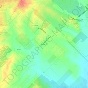 Goforth topographic map, elevation, terrain