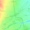 Aurora topographic map, elevation, terrain