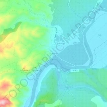 Miravet topographic map, elevation, terrain