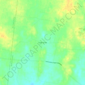 Cedar Grove topographic map, elevation, terrain