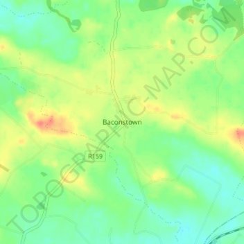 Baconstown topographic map, elevation, terrain