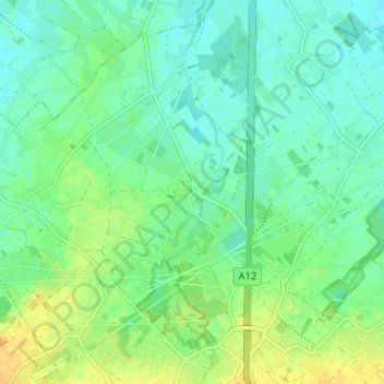 Imde topographic map, elevation, terrain