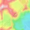 Red Crater topographic map, elevation, terrain