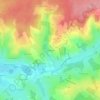 Beauregard topographic map, elevation, terrain