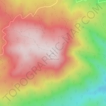 Mount Baldhead topographic map, elevation, terrain