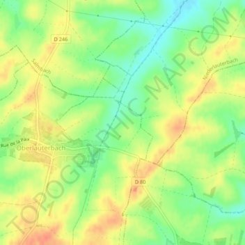 Stre. topographic map, elevation, terrain