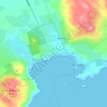 Imeraval topographic map, elevation, terrain