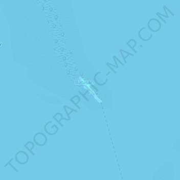 Batasan topographic map, elevation, terrain