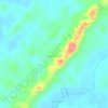 Cerro Monserrate topographic map, elevation, terrain