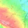 Melsonby topographic map, elevation, terrain