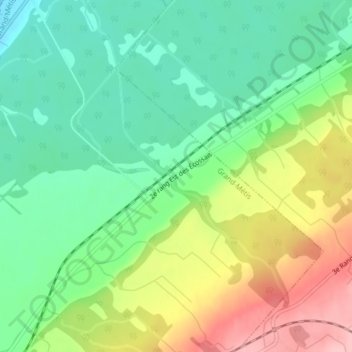 Leggatt topographic map, elevation, terrain
