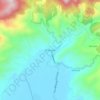 El Encano topographic map, elevation, terrain