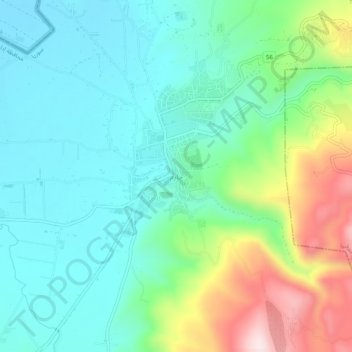 Harim topographic map, elevation, terrain