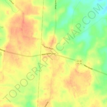 Scott topographic map, elevation, terrain