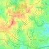 Hamilton Hills topographic map, elevation, terrain