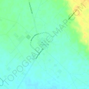 Mentone topographic map, elevation, terrain