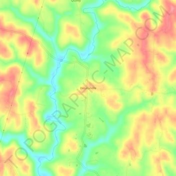 Decaturville topographic map, elevation, terrain