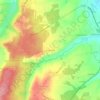 Les Taureaux topographic map, elevation, terrain