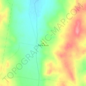 Black Rock topographic map, elevation, terrain