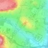 Château de Montlhéry topographic map, elevation, terrain