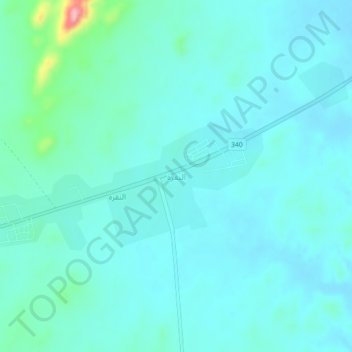 النقرة topographic map, elevation, terrain